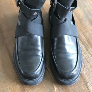 Zara Chunky Black ankle boots